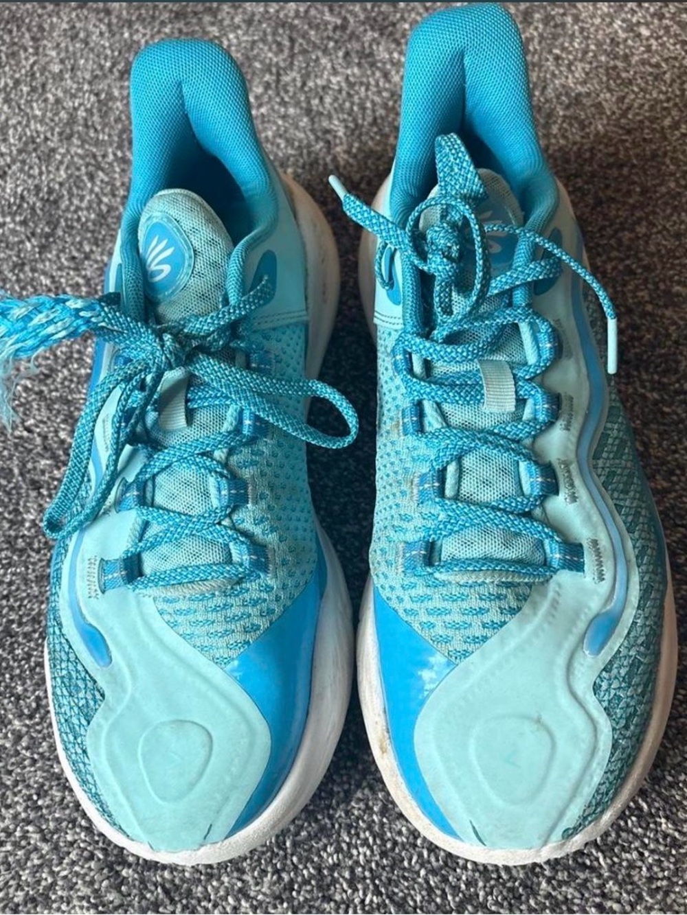 Men’s Steph Curry Light Blue Athletic Sneakers